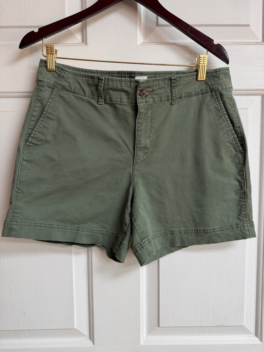 GAP Olive Green Women's Bermuda Shorts